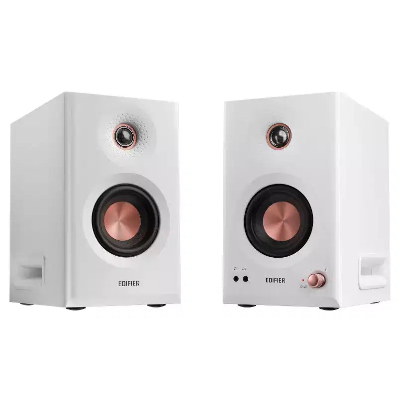 110-Watt-RMS Bluetooth MR5 Powered 2.0 Studio Monitor Speaker Set with 5-In. Woofers, Hi-Res Audio/Hi-Res Audio Wireless, Pair