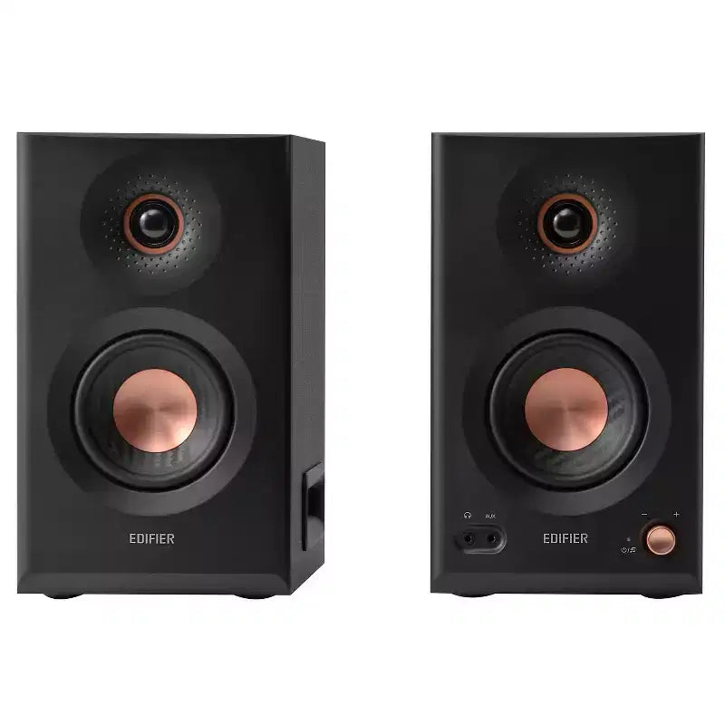 110-Watt-RMS Bluetooth MR5 Powered 2.0 Studio Monitor Speaker Set with 5-In. Woofers, Hi-Res Audio/Hi-Res Audio Wireless, Pair