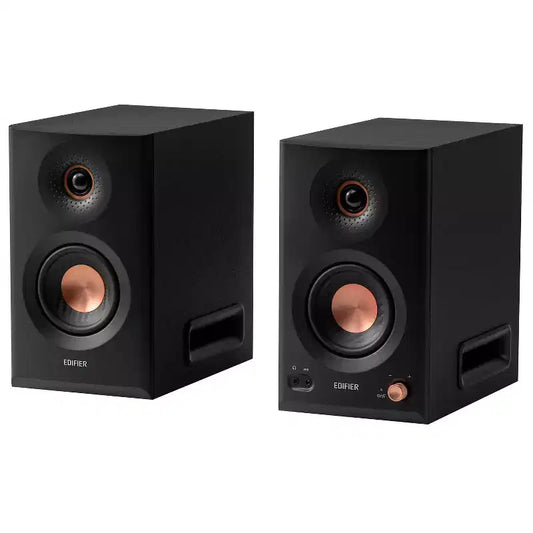 110-Watt-RMS Bluetooth MR5 Powered 2.0 Studio Monitor Speaker Set with 5-In. Woofers, Hi-Res Audio/Hi-Res Audio Wireless, Pair