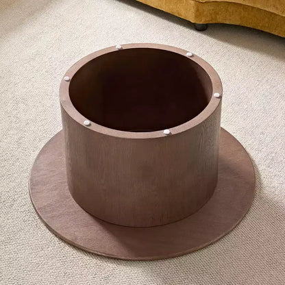 GDFStudio Brixton 2-Piece Round Wood Coffee Table Set