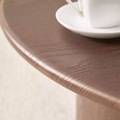 GDFStudio Brixton 2-Piece Round Wood Coffee Table Set