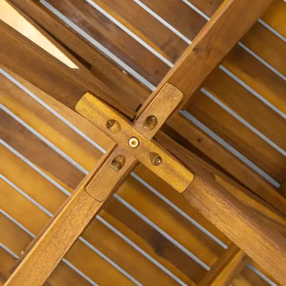 Christopher Knight Home Samira Set da Pranzo da Esterno in Legno di Acacia Rustico a Doghe a 5 Pezzi con Cuscini