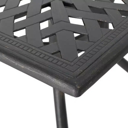 Christopher Knight Home Alistair 7 Piece Outdoor Aluminium Swivel Dining Chairs with Expandable Table