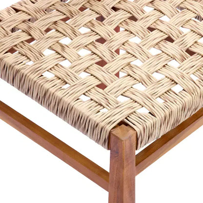 Christopher Knight Home Arman Set da Pranzo da Esterno Moderno a 6 Pezzi in Acacia con Design in Vimini e a Doghe