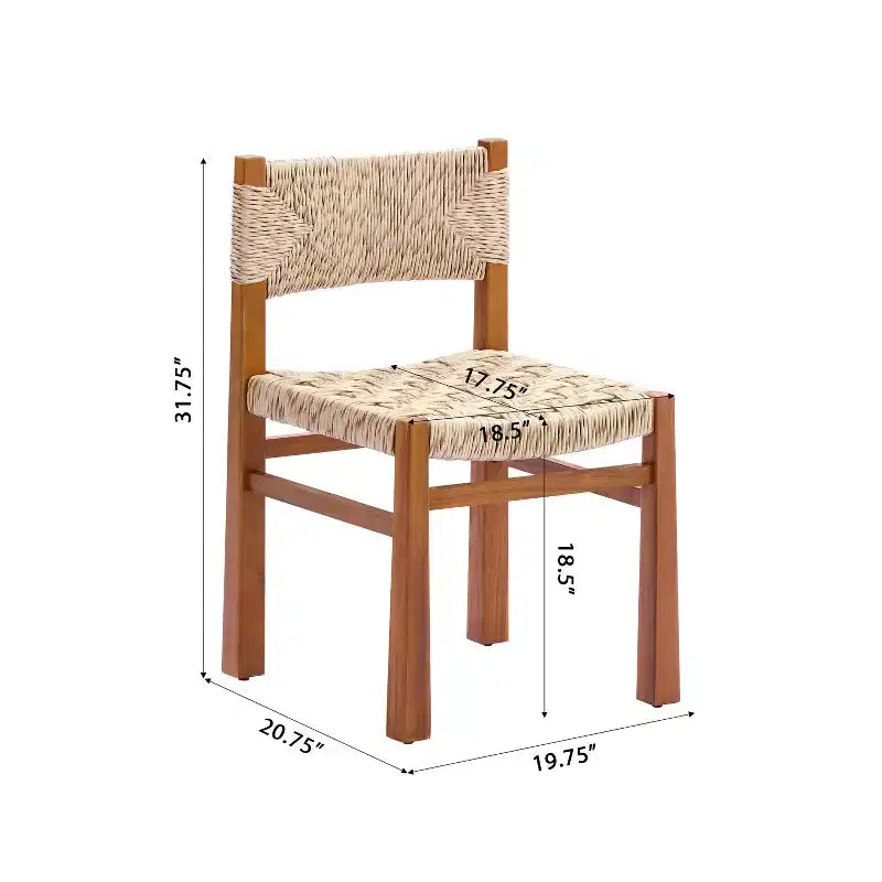 Christopher Knight Home Yasmin, set da pranzo da giardino moderno a 6 pezzi in acacia con design in vimini e a doghe