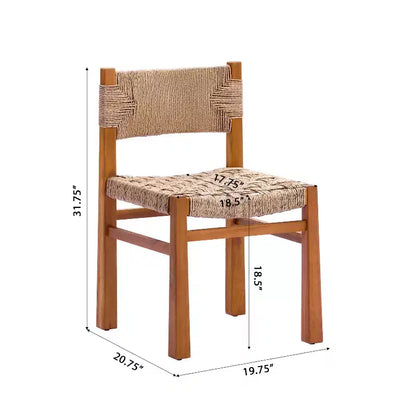 Christopher Knight Home Yasmin, set da pranzo da giardino moderno a 6 pezzi in acacia con design in vimini e a doghe