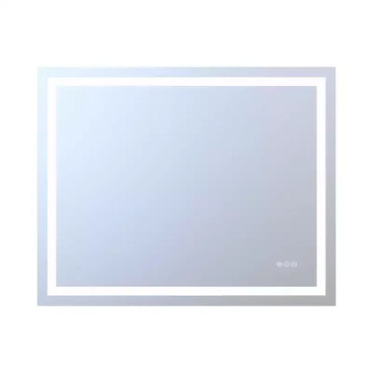 Specchio da bagno anti-appannamento SUMERAIN 48x40, infrangibile, specchio da parete con LED ETL in vetro temperato