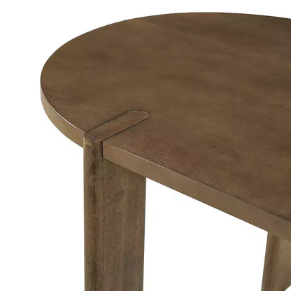Christopher Knight Home Qinon Moderno Set da Pranzo da Esterno 7 Pezzi in Legno di Gomma con Tavolo Ovale e Schienale Curvo