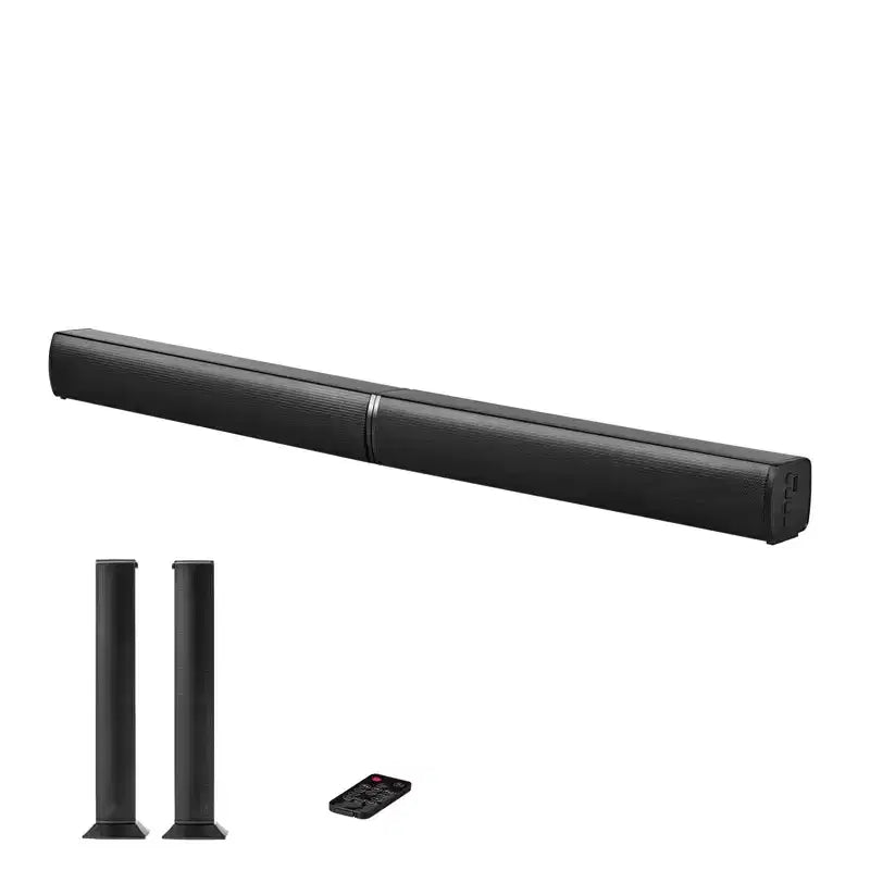 VEVOR Sound Bar for Smart TV, 2.0 Channel, 32In 2 in 1 Detachable Soundbar TV Speakers, with Bluetooth HDMI AUX USB Connection, Remote Control, Black