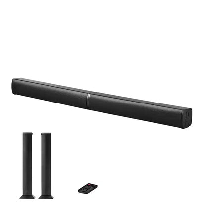 VEVOR Sound Bar for Smart TV, 2.0 Channel, 32In 2 in 1 Detachable Soundbar TV Speakers, with Bluetooth HDMI AUX USB Connection, Remote Control, Black