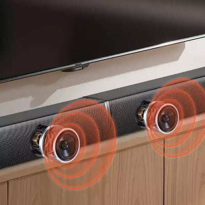 VEVOR Soundbar per Smart TV, 2.0 Canali, 32 Pollici 2 in 1 Soundbar Staccabile, Altoparlanti TV con Connessione Bluetooth HDMI AUX USB, Telecomando, Nero