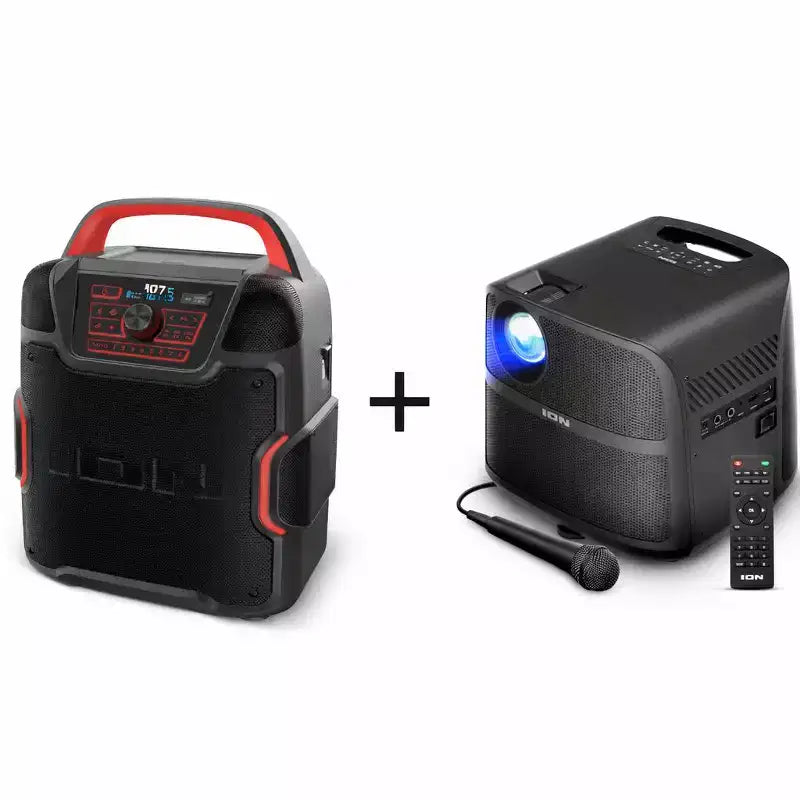 ION Audio Pathfinder 320 All Weather Speaker & ION Portable 720P Projector