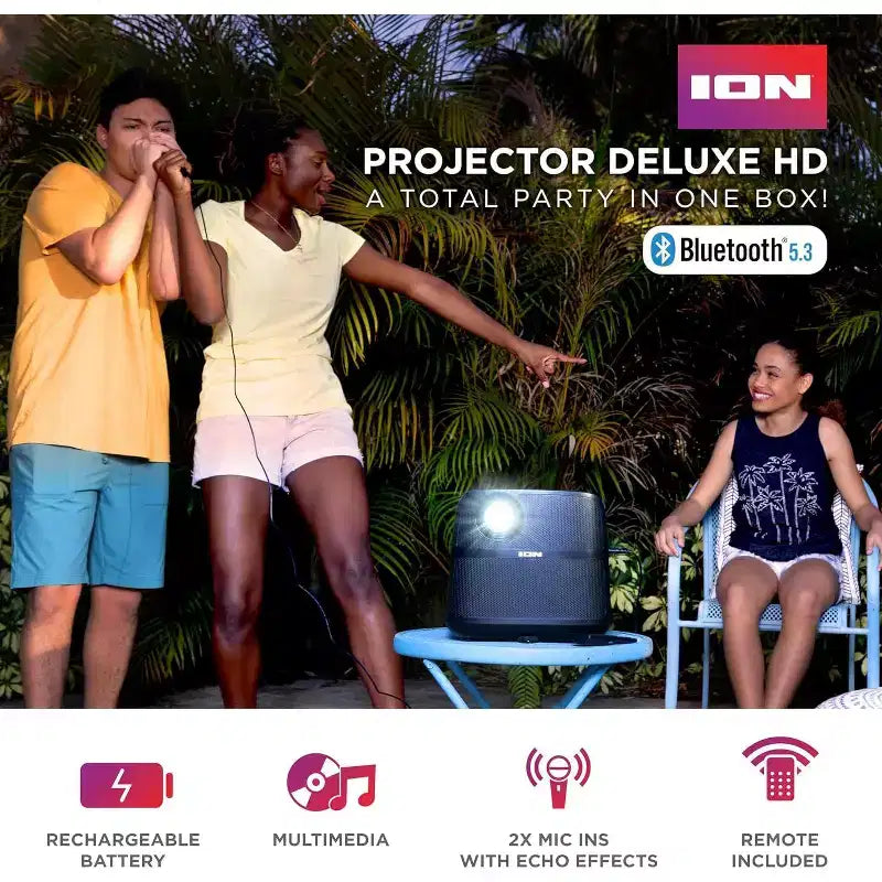 ION Audio Pathfinder 320 All Weather Speaker & ION Portable 720P Projector