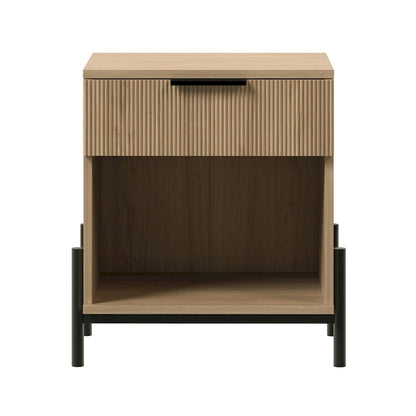 Middlebrook Designs Modern Fluted-Drawer Nightstand