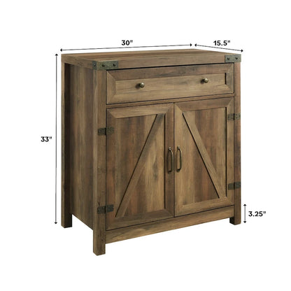Middlebrook 30-inch Rustic Barn Door Accent Cabinet