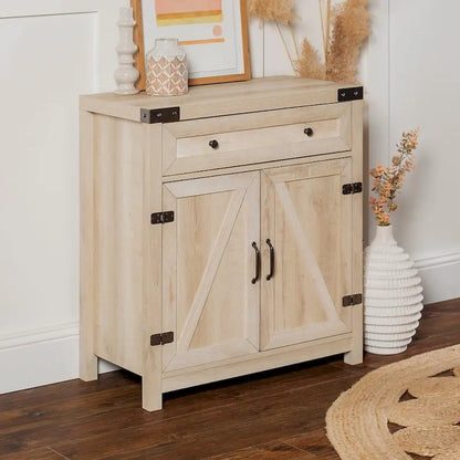 Middlebrook 30-inch Rustic Barn Door Accent Cabinet