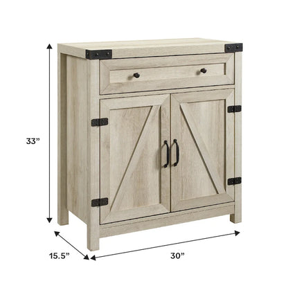 Middlebrook 30-inch Rustic Barn Door Accent Cabinet