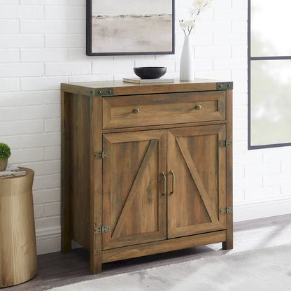 Middlebrook 30-inch Rustic Barn Door Accent Cabinet