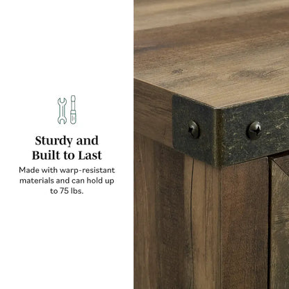 Middlebrook 30-inch Rustic Barn Door Accent Cabinet