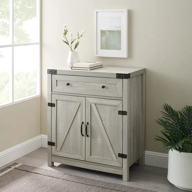 Middlebrook 30-inch Rustic Barn Door Accent Cabinet