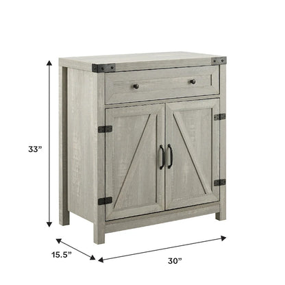 Middlebrook 30-inch Rustic Barn Door Accent Cabinet