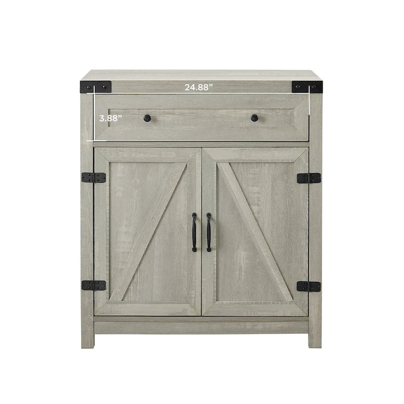 Middlebrook 30-inch Rustic Barn Door Accent Cabinet