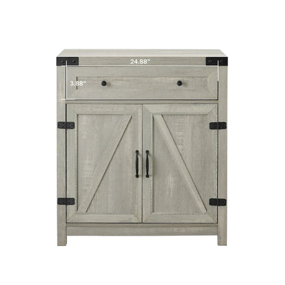 Middlebrook 30-inch Rustic Barn Door Accent Cabinet