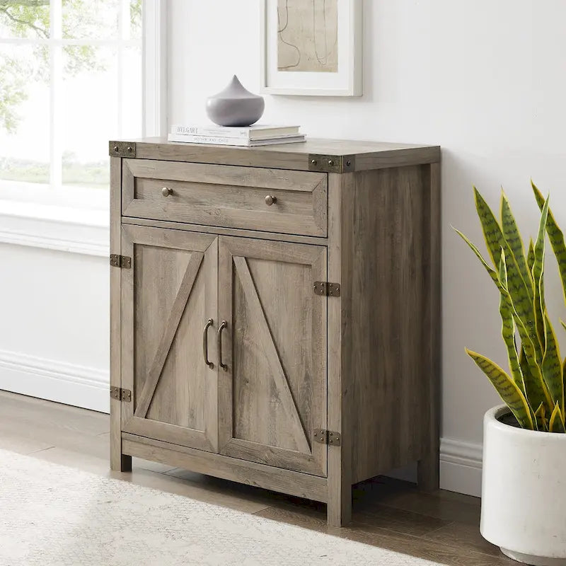Middlebrook 30-inch Rustic Barn Door Accent Cabinet