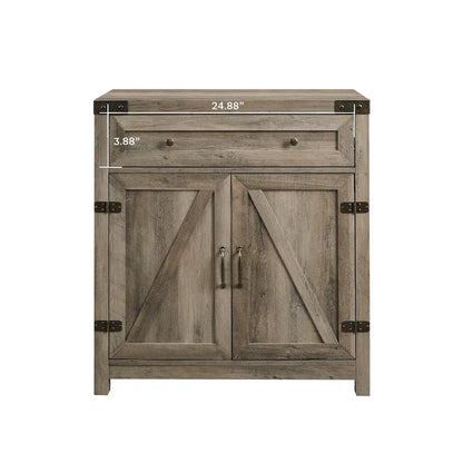 Middlebrook 30-inch Rustic Barn Door Accent Cabinet