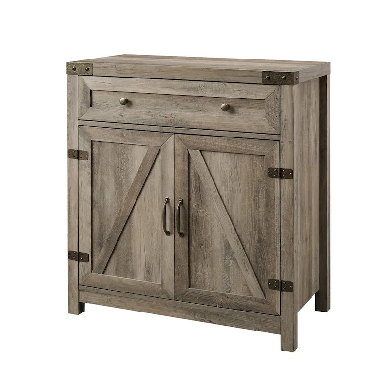 Middlebrook 30-inch Rustic Barn Door Accent Cabinet