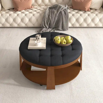 Modern Large Round Ottoman Coffee Table
