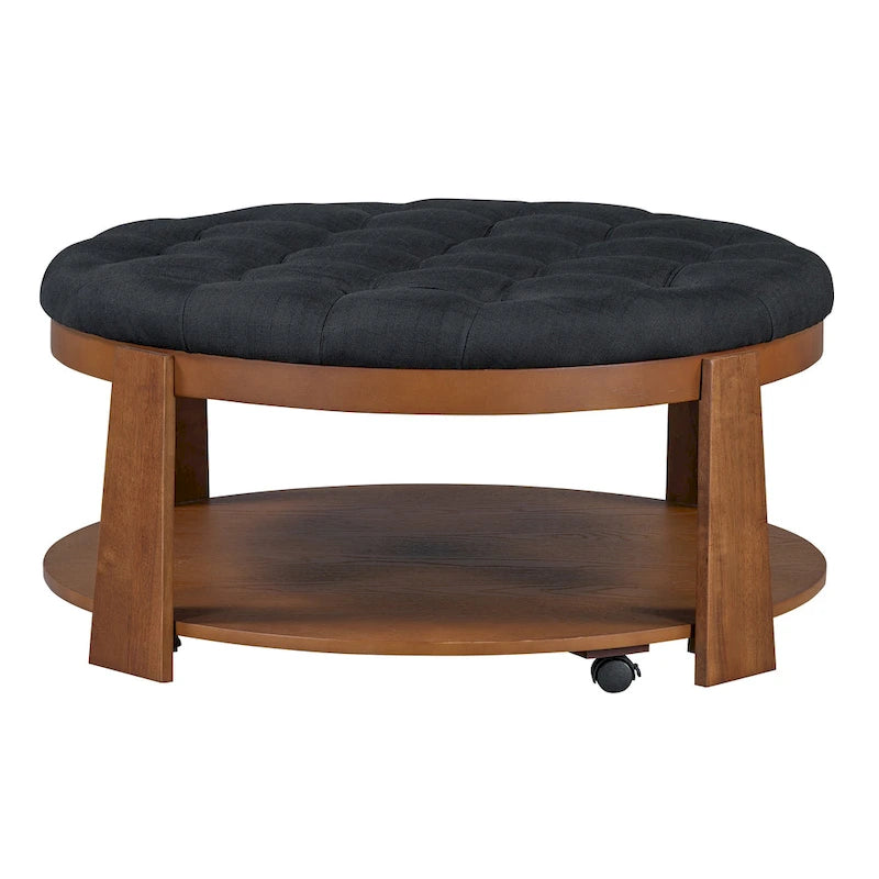 Modern Large Round Ottoman Coffee Table