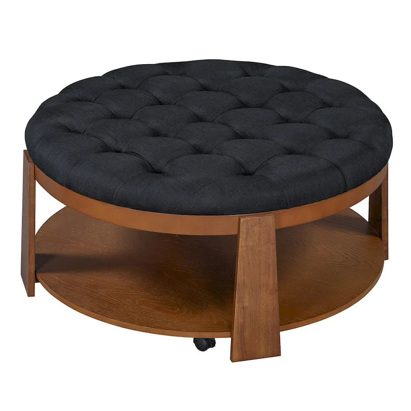Modern Large Round Ottoman Coffee Table