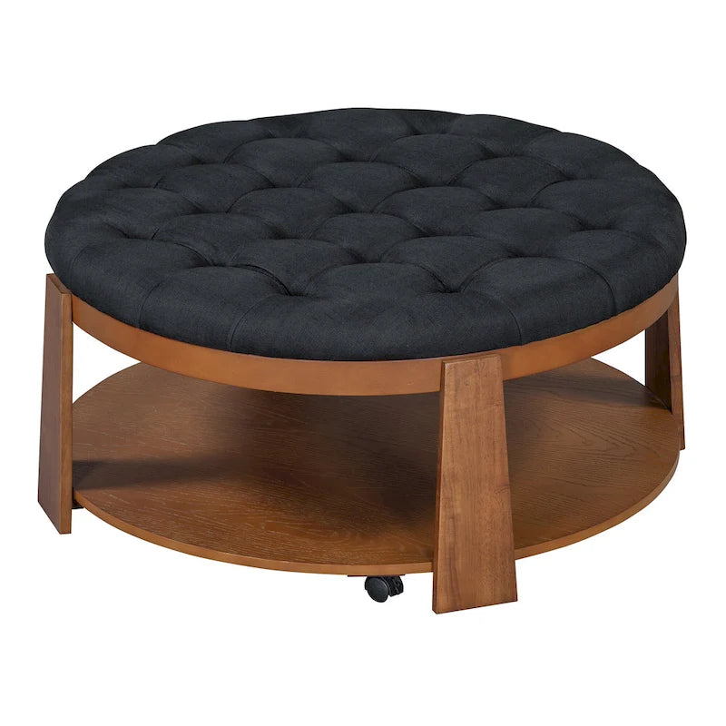 Modern Large Round Ottoman Coffee Table