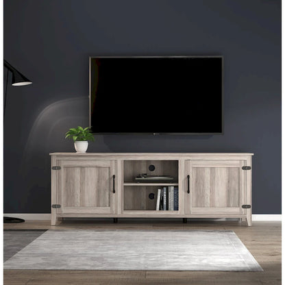 70.08  TV Stand with Doors and Open Storage Compartments for TVs Up to 60 