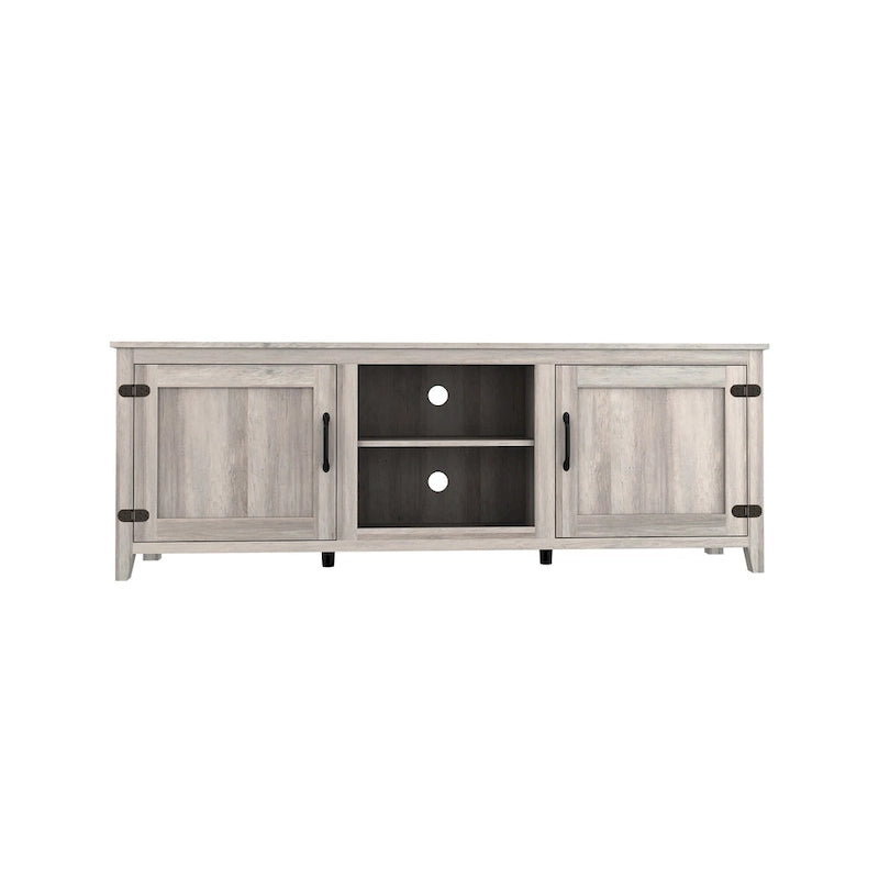 70.08  TV Stand with Doors and Open Storage Compartments for TVs Up to 60