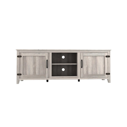 70.08  TV Stand with Doors and Open Storage Compartments for TVs Up to 60