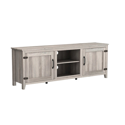 70.08  TV Stand with Doors and Open Storage Compartments for TVs Up to 60