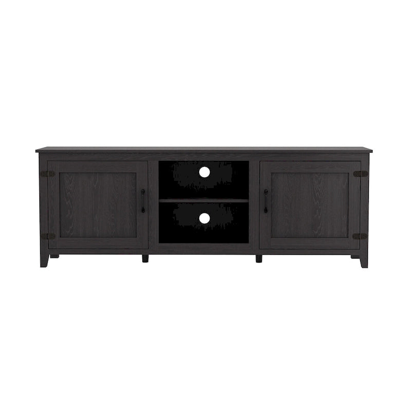 70.08  TV Stand with Doors and Open Storage Compartments for TVs Up to 60