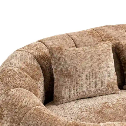 Coffee Modern 59  Chenille Loveseat Chaise Lounge Chair