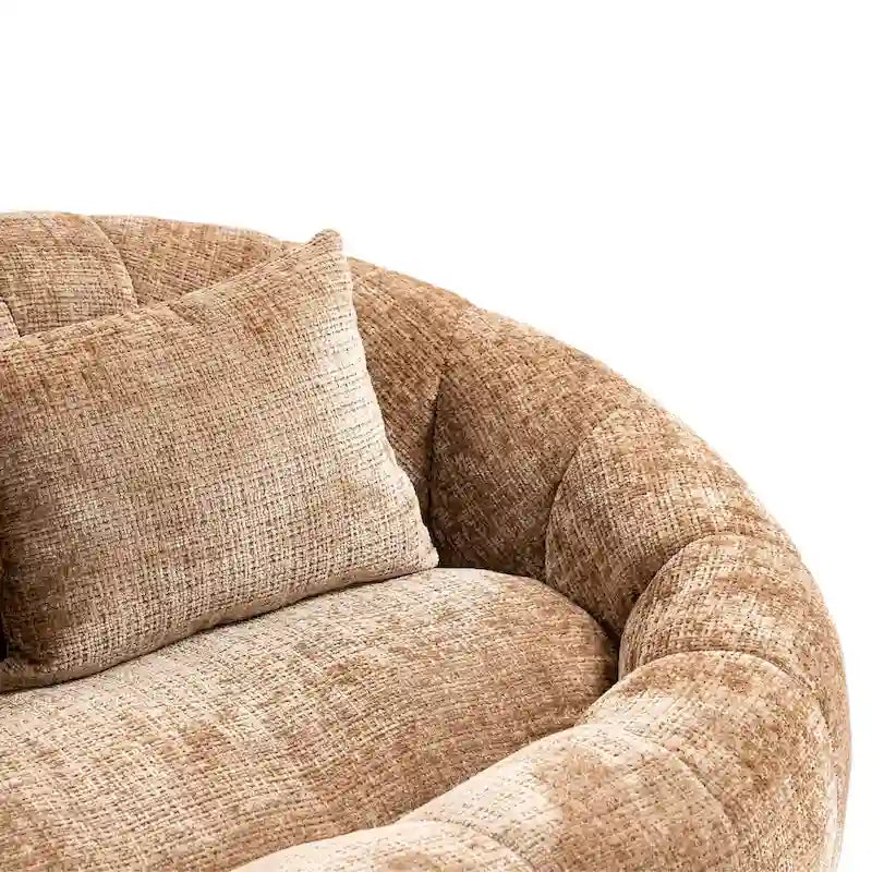Coffee Modern 59  Chenille Loveseat Chaise Lounge Chair