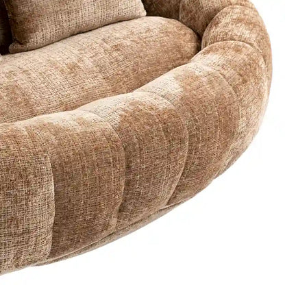 Coffee Modern 59  Chenille Loveseat Chaise Lounge Chair