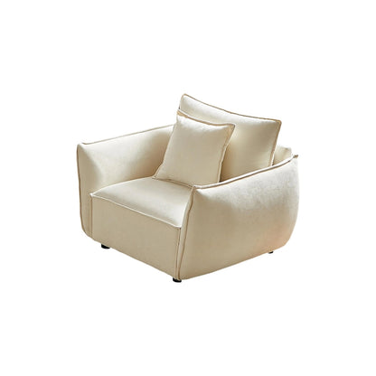 44  Upholstered Arm Chair with Pillows