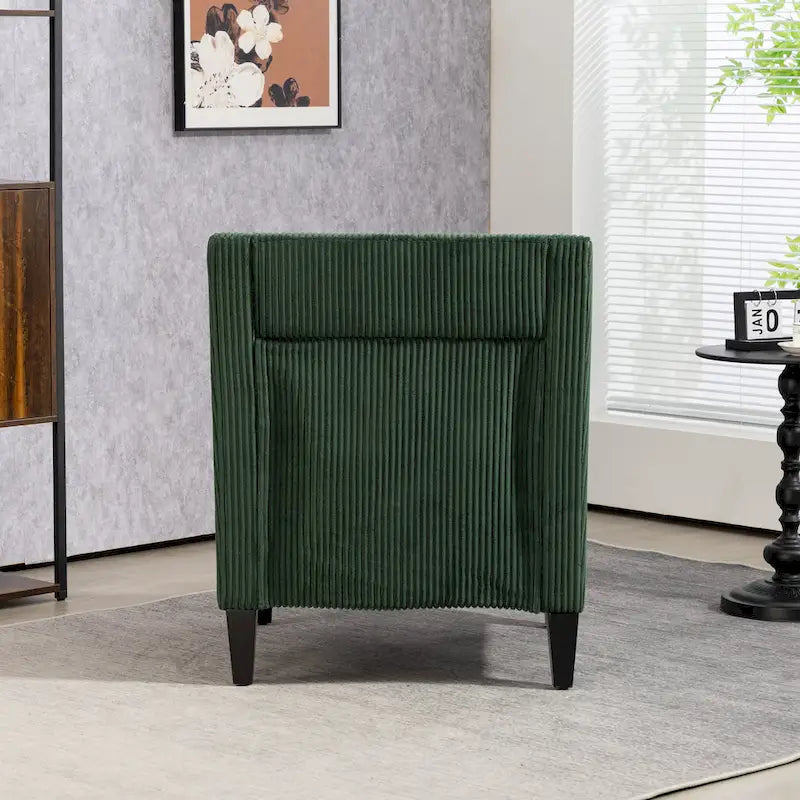 Emerald Modern 26.8  Arm Chair with Rubber Wood Legs