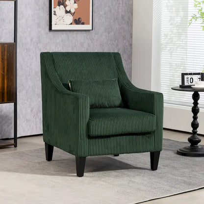Emerald Modern 26.8  Arm Chair with Rubber Wood Legs