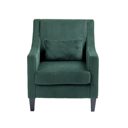 Emerald Modern 26.8  Arm Chair with Rubber Wood Legs