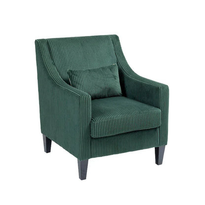Emerald Modern 26.8  Arm Chair with Rubber Wood Legs