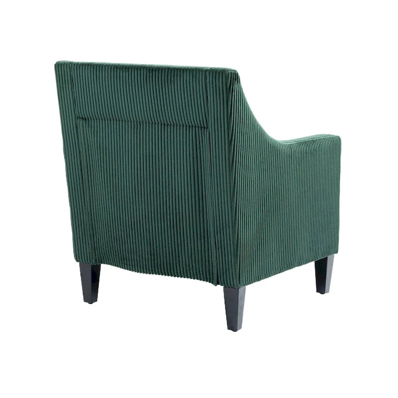 Emerald Modern 26.8  Arm Chair with Rubber Wood Legs
