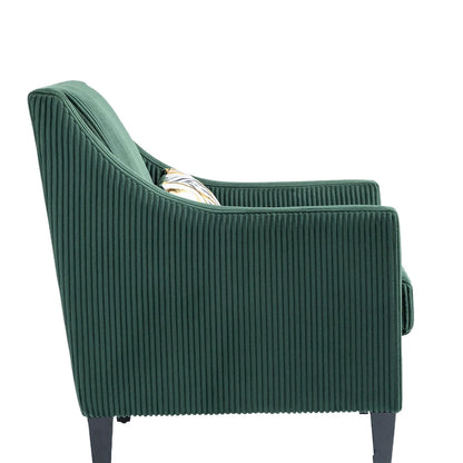 Emerald Modern 26.8  Arm Chair with Rubber Wood Legs