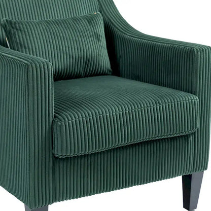 Emerald Modern 26.8  Arm Chair with Rubber Wood Legs
